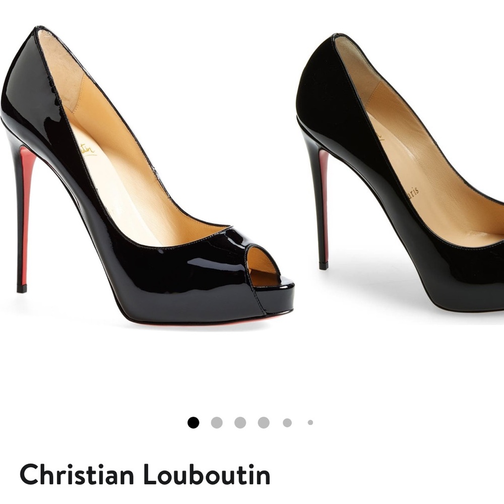 Christian Louboutin peep toe high heels
